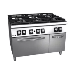 Fagor tűzhely, gázüzemű, 6 zónás, 50,55 kw, GN2/1