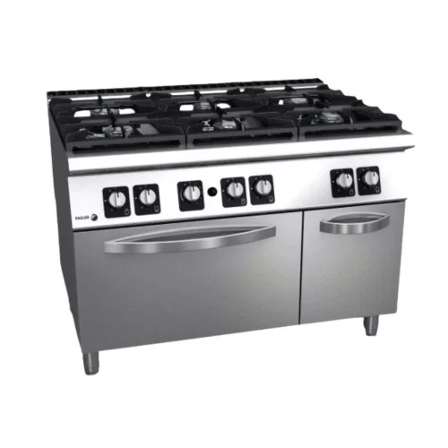 Fagor tűzhely, gázüzemű, 6 zónás, 50,55 kw, GN2/1