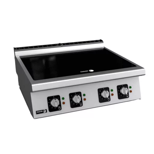 Fagor tűzhely, indukciós főzőlap, elektromos, 4 zónás, asztali, 20 kw