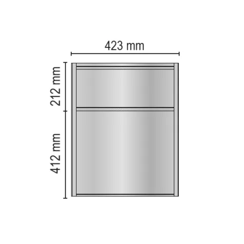 Tecnodom fiók szett, Tecnodom MID Pizza pizzapulthoz 1x1/3,1x2/3 opció