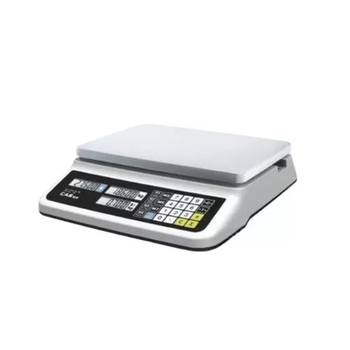 Árszorzós asztali mérleg, 15 kg-os méréshatár, led kijelző, lapos