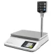 Árszorzós asztali mérleg, 15/30 kg-os méréshatár, lcd kijelző, tornyos