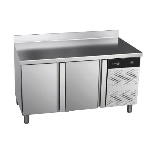 Fagor Concept hűtött munkaasztal, 134x70x85 cm, 2 ajtós, felhajtással