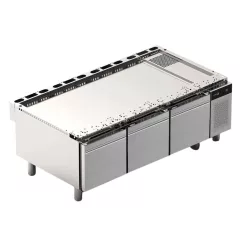 Fagor hűtött alátét munkaasztal, 160x70x59 cm, 3Fiókos