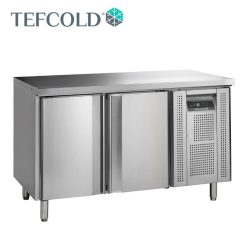   Tefcold mélyhűtött munkaasztal, felhajtás nélkül, 2 ajtós, GN1/1, 1360x700x880 mm