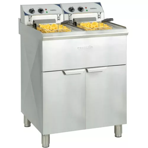 Casselin Snack olajsütő, elektromos, 700-as, 2x10 literes, 3F, tárolóval