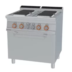   Lotus tűzhely, elektromos, 4 szögletes zóna, statikus sütővel, GN2/1