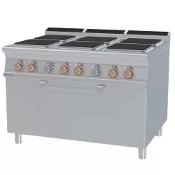   Lotus tűzhely, elektromos, 6 zónás, szögletes, statikus sütővel