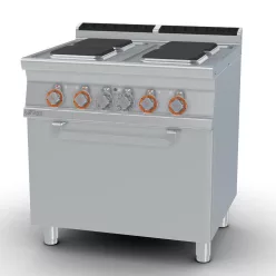   Lotus tűzhely, elektromos, 4 szögletes zóna, légkeveréses sütővel, GN1/1