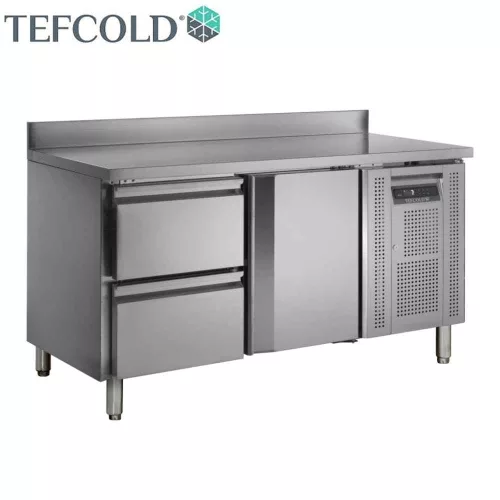 Tefcold hűtött munkaasztal, GN1/1 ajtóval és 2 x GN1/1Fiókkal
