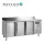Tefcold hűtött munkaasztal, felhajtással, 3 ajtós, GN1/1, 1795x700x960 mm