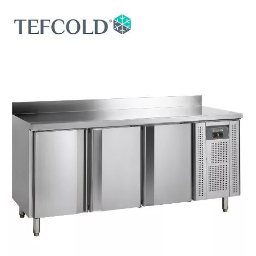 Tefcold hűtött munkaasztal, felhajtással, 3 ajtós, GN1/1, 1795x700x960 mm