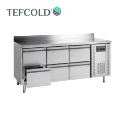 Tefcold hűtött munkaasztal, 6xGN1/1db fiókkal