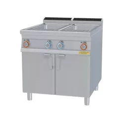   Lotus ipari tésztafőző, 900-as, elektromos, 2x40 liter, manuális vízfeltöltés, tárolóval