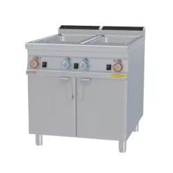   Lotus ipari tésztafőző, 900-as, gázüzemű, 2x40 liter, manuális vízfeltöltés, tárolóval