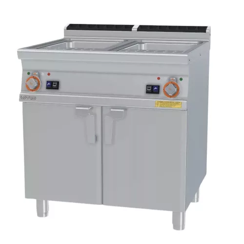 Lotus ipari tésztafőző, 700-as, elektromos, 2x25 liter, automata vízfeltöltés, tárolóval