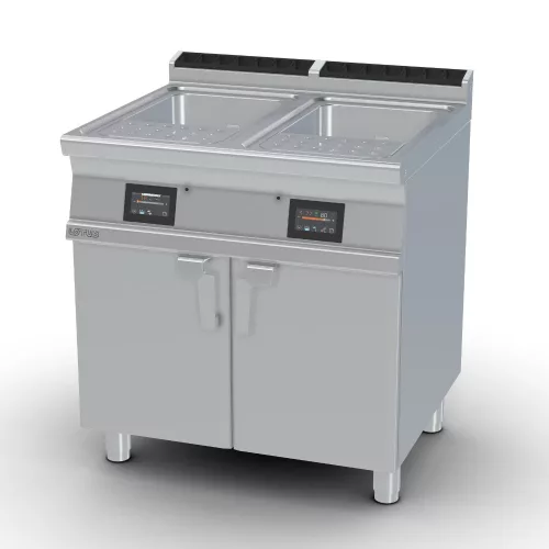 Lotus ipari tésztafőző, érintőkijelzős, 700-as, elektromos, 2x25 liter, automata vízfeltöltés, tárolóval