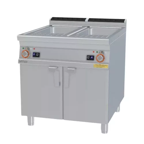 Lotus ipari tésztafőző, 900-as, elektromos, 2x40 liter, automata vízfeltöltés, tárolóval