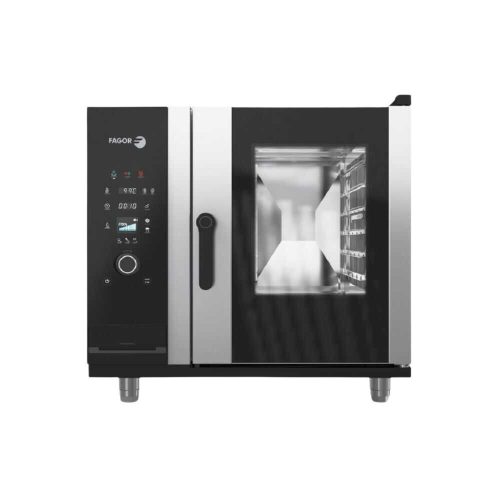 Fagor iKORE kombi sütő gőzpároló, gázos, bojleres, 6 x GN1/1 tálcás, elektromechanikus vezérléssel
