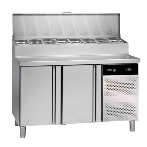 Fagor előkészítő hűtött munkaasztal, 2 ajtós, 7xGN1/3