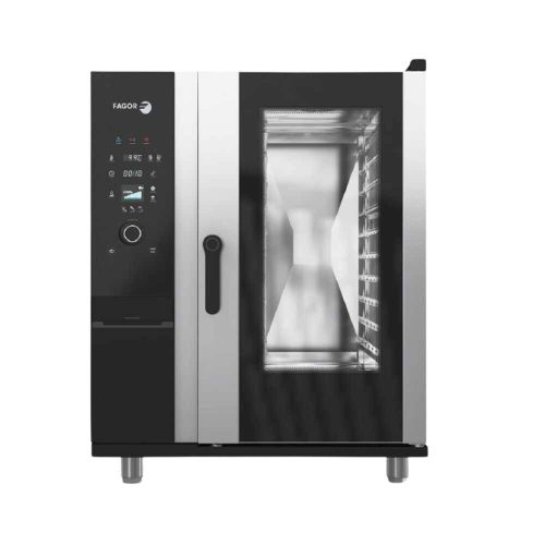 Fagor iKORE kombi sütő gőzpároló, gázos, direkt befecskendezéses, 10 x GN1/1 tálcás, elektromechanikus vezérlés