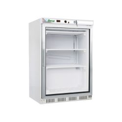   Forcar mélyhűtőszekrény, 130 literes, palásthűtéses, üvegajtóval, festett