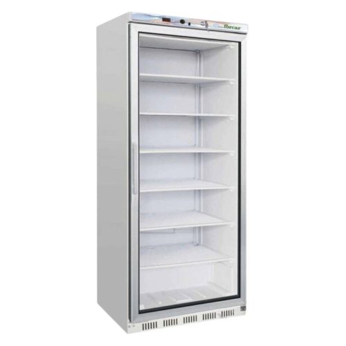 Forcar mélyhűtőszekrény, 600 literes, palásthűtéses, üvegajtóval, festett