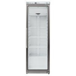   Forcar mélyhűtőszekrény, 400 literes, ventillációs, üvegajtóval, rozsdamentes