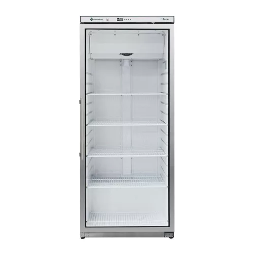 Forcar mélyhűtőszekrény, 600 literes, ventillációs, üvegajtóval, rozsdamentes