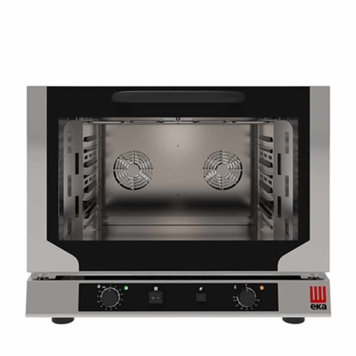 Tecnoeka kombinált sütő párolóberendezés, elektromos, 4 x GN1/1 cm, gasztronómiai, mechanikus vezérléssel, grillfunkcióval
