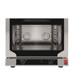   Tecnoeka ipari sütő, elektromos, légkeveréses, 4 tálcás, indirekt gőzbefúvással, manuális