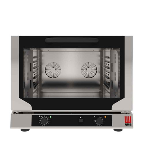 Tecnoeka ipari sütő, elektromos, légkeveréses, 4 tálcás, indirekt gőzbefúvással, manuális