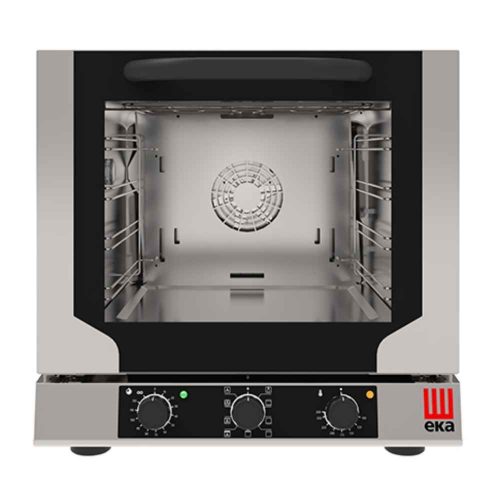 Tecnoeka multifunkciós sütő, elektromos, 4 x 429x345 mm, cukrászati/pékipari, mechanikus vezérléssel