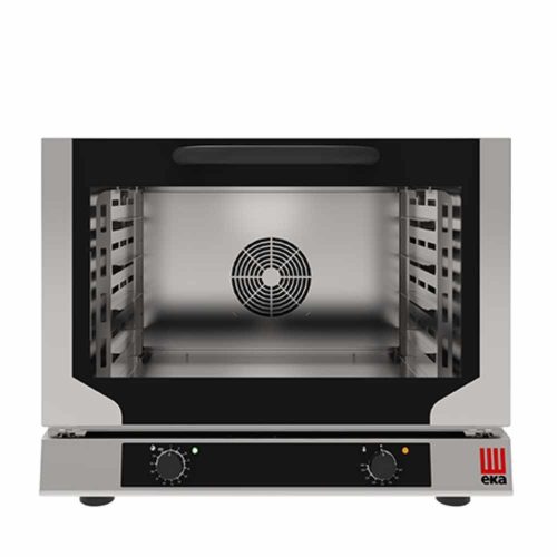 Tecnoeka ipari sütő, elektromos, légkeveréses, cukrászati 4 tálcás, manuális