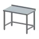Rozsdamentes munkaasztal, felhajtással, polc nélkül, 170x70x85 cm