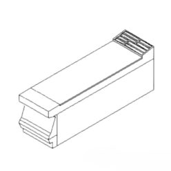 Fagor blokk munkaasztal, asztali, 200x730x290 mm