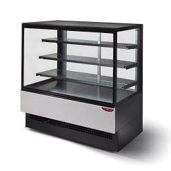 Tecnodom evok süteményes hűtő, egyenes üveggel, 150 cm