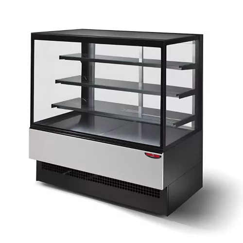 Tecnodom evok süteményes hűtő, egyenes üveggel, 150 cm