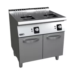   Fagor olajsütő, elektromos, 2x15 literes, 2 medencés, 2 kosaras, szabadon álló