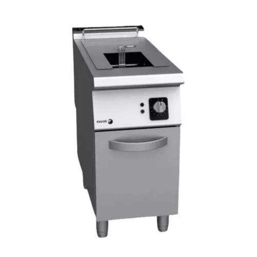 Fagor olajsütő, gázüzemű, 1x15 literes, 1 medencés, 1 nagy kosár