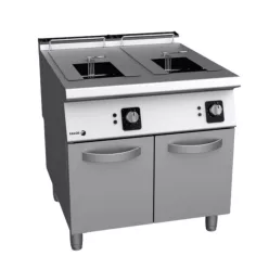   Fagor olajsütő, gázüzemű, 2x15 literes, 2 medencés, 2 nagy kosár