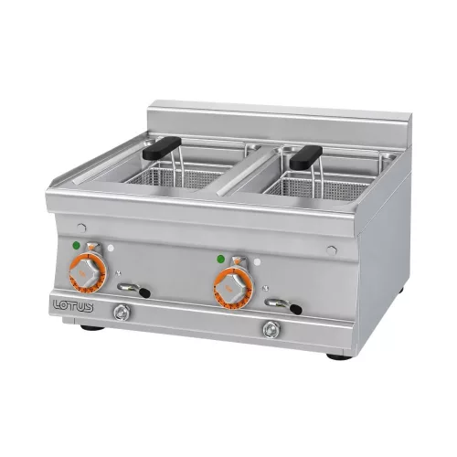 Lotus olajsütő, elektromos, 600 as, 2x10 literes, asztali, 3 F