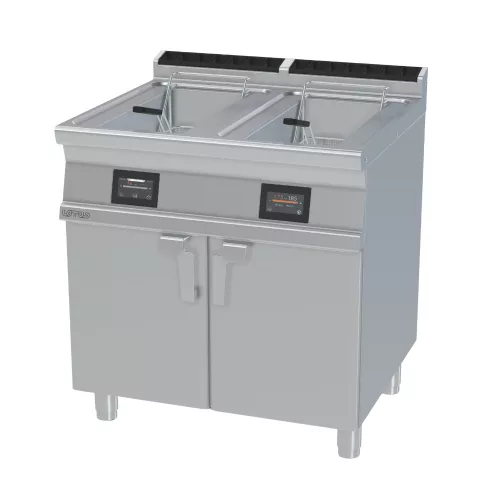 Lotus olajsütő, érintőképernyős, elektromos, 700-as, 2x13 literes, tárolóval