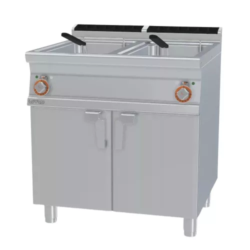 Lotus olajsütő, elektromos, 700-as, 2x18 literes, tárolóval