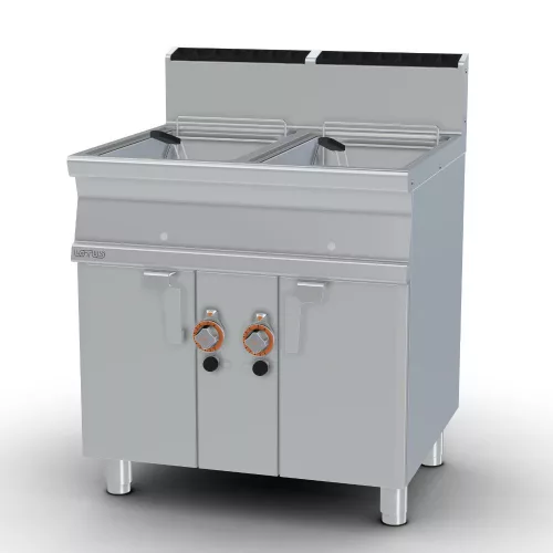 Lotus olajsütő, gázüzemű, 700-as, 2x18 literes, tárolóval