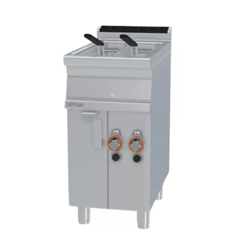 Lotus olajsütő, gázüzemű, 700-as, 2x8 literes, tárolóval