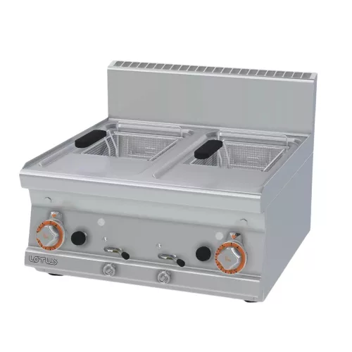 Lotus olajsütő, gázüzemű, 600 as, 2x8 literes, asztali