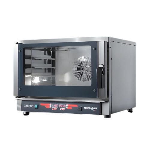 Tecnodom ipari sütő, elektromos, légkeveréses, 4 tálcás, digitális, 5,45 kw