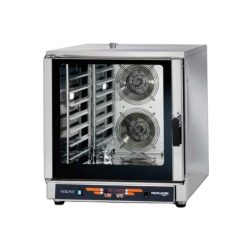   Tecnodom ipari sütő, elektromos, légkeveréses, 7 tálcás, digitális, 10 lépcsőben szabályozható direkt vízbefecskendezéssel
