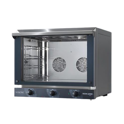 Tecnodom ipari sütő, elektromos, légkeveréses, 4 tálcás, mechanikus, grill funkcióval